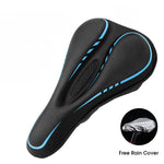 GEL Bicycle Saddle Cover MTB Road Bike Seat Cover Cushion Comfortable Breathable Anti-Slip With Rain Cover