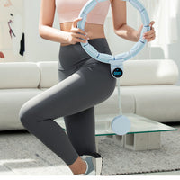 New Upgrade LCD Display Smart Counting Hula Hoops Waist Trainer Weight Loss Abdominal Exercise Fitness Adjustable Detachable Knots Weighted