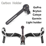 Bicycle Computer Holder Carbon Fiber Bike Holder Bracket Bike Computer Mount For Garmin Bryton Mount Support Handlebar