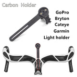 Bicycle Computer Holder Carbon Fiber Bike Holder Bracket Bike Computer Mount For Garmin Bryton Mount Support Handlebar