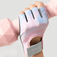 Summer Women Half Finger Gym Fitness Gloves Breathable Anti-Slip Outdoor Sports Fishing Cycling Gloves Female Bicycle Bike