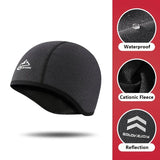 1PCS Winter Warmer Cycling Hat Waterproof Windproof Ear Protection Fleece Hat Cycling Helmet Hats for Outdoor Sports