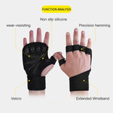 1Pair Hand Grips Gymnastics Gloves Grips Silicone Anti-Skid Gym Fitness Gloves Weight Lifting Grip Gym Crossfit Trainining