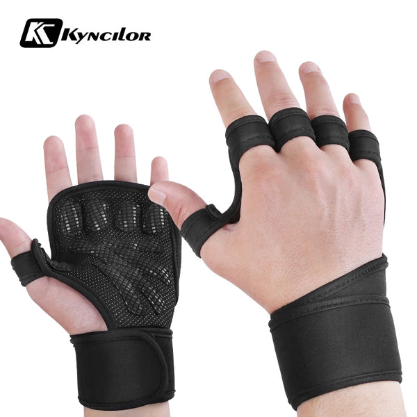 1Pair Hand Grips Gymnastics Gloves Grips Silicone Anti-Skid Gym Fitness Gloves Weight Lifting Grip Gym Crossfit Trainining