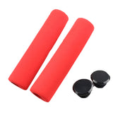 1Pair Mountain Bike Grips Handles Mtb Cuffs Silicone Handles For Bicycle Handlebar Cover Ergonomic Lock On Grips With Bar Ends