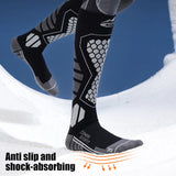 1Pair Wool Ski Socks Mens Womens for Skiing, Snowboarding, Thermal Knee High Winter Warm Sports Performance Socks