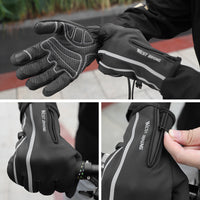 Outdoor Sport Gloves Winter Thermal Fleece Gloves Touch Screen Outdoor Skiing Motorcycle MTB Cycling Equipment