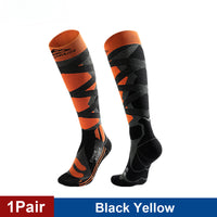 1Pair Ski Socks Cold Weather Socks for Snowboarding Snow Thermal Knee-high Warm Socks Hunting