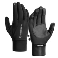 Winter Cycling Gloves for Men's Warm Outdoor Sports Windproof Anti Slip Waterproof Velvet Touchable Screen Gloves Gloves