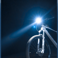 Cycling Bicycle Front Light Headlight Lamp Mountain Road Bike 600Lumen IPX6 Type-C Rechargeable 2600mAh 5 Modes Flashlight