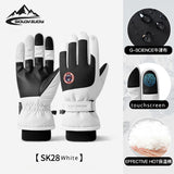 Winter Ski Gloves Keep Warm Outdoor Cycling Touch Screen Velvet Cold and Windproof Electric Vehicle Gloves