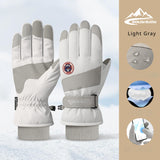 Winter Ski Gloves Men Women Electric Car Riding Non-slip Waterproof Touch Screen Gloves Padded Warm SK29