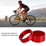 2PCS 10mm Aluminum Alloy Headset Stem Spacer MTB 28.6mm Fork Washer Cap for Road Bike Cycling