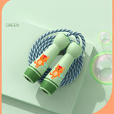 Lightweight Jump Rope Bamboo Beaded Skipping Rope Fabric Wire Gym Aerobic Exercise Sports Fitness For Kids Children Gift