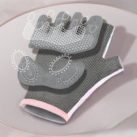 Summer Women Half Finger Gym Fitness Gloves Breathable Anti-Slip Outdoor Sports Fishing Cycling Gloves Female Bicycle Bike