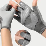 Summer Women Half Finger Gym Fitness Gloves Breathable Anti-Slip Outdoor Sports Fishing Cycling Gloves Female Bicycle Bike