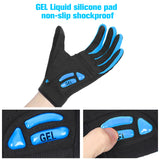 Full Finger Cycling Gloves Bicycle MTB Raod Bike Outdoor Sports Gloves GEL Liquid Silicone Non-slip Breathable