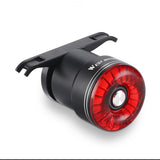 Smart Intelligent Sensor Bicycle Rear Light Lamp Brake Light Crystal Taillights Flash Light IP65 Waterproof Type-C Charging Dual Bracket