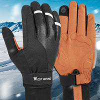 Full Finger Winter Warm Cycling Gloves Motorcycle Bicycle Bike Outdoor Sports Skiing Touch Screen