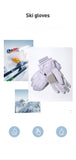 Ski Gloves Women Warm Padded Outdoor Waterproof Anti-skid Riding Gloves Full Finger Touch Screen SK13