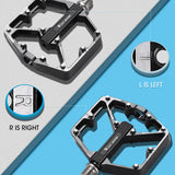 Aluminum Alloy 3 Bearings Bicycle Pedals  MTB Mountain Road BMX Bike Flat Pedals Anti-slip