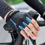 GEL Half Finger Cycling Gloves Bicycle Bike Outdoor Sports Gloves Liquid Silicone Non-slip Breathable