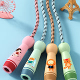 Lightweight Jump Rope Bamboo Beaded Skipping Rope Fabric Wire Gym Aerobic Exercise Sports Fitness For Kids Children Gift