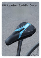 Bicycle Saddle Cover Mountain Road Bike Silicone Shock Absorber PU Surface Waterproof Saddle Cover Riding Equipment