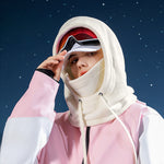 Autumn Winter Ski Hood Windproof Cold Outdoor Riding Padded Warm Mask Hat Face and Neck Protection