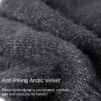 Arctic Velvet Knitted Gloves for Warm Men in Autumn Winter Plush Thick Anti Pilling Wool Touch Screen Anti Slip and Windproof