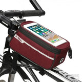 Mountain Bike Bag Front Beam Package Bicycle Bags with Earphone Hole MTB Road Bike Cycling Equipment Saddle Bag