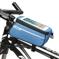 Mountain Bike Bag Front Beam Package Bicycle Bags with Earphone Hole MTB Road Bike Cycling Equipment Saddle Bag