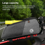 Bicycle Bags Cycling Top Front Tube Frame Bag Phone Case 1.5L Waterproof Storage Pouch Road Bicycle Accessories MTB Bike Bags