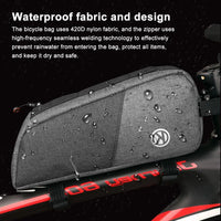 Bicycle Bags Cycling Top Front Tube Frame Bag Phone Case 1.5L Waterproof Storage Pouch Road Bicycle Accessories MTB Bike Bags