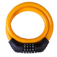 Bicycle Lock 4 Digit Code 600mm*12mm Anti-theft Lock Bike Security Accessory Steel Cable Cycling Bicycle Lock