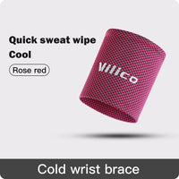 Cool Feeling Wrist Guard With Elastic Weaving Fitness Running Cycling Outdoor Daily Exercise Comfortable and Sweat Absorbing