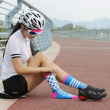 Cycling Socks Bicycle Sports Running Skateboard High Elastic Mid-tube Breathable Bweat Bbsorbing