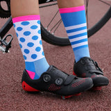 Cycling Socks Bicycle Sports Running Skateboard High Elastic Mid-tube Breathable Bweat Bbsorbing