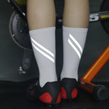 Cycling Socks Reflective New DH Highly Cycling Sports Running Fitness Moisture Wicking Lycra Breathable Mid-Calf Socks