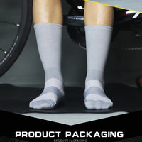 Cycling Socks Reflective New DH Highly Cycling Sports Running Fitness Moisture Wicking Lycra Breathable Mid-Calf Socks