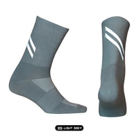 Cycling Socks Reflective New DH Highly Cycling Sports Running Fitness Moisture Wicking Lycra Breathable Mid-Calf Socks