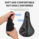 Gel Soft Bike Saddle Cover Anti-slip Waterproof Cushion Padded Sport Bicycle Outdoor Shock Absorption Padded Seat Cover