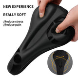 Gel Soft Bike Saddle Cover Anti-slip Waterproof Cushion Padded Sport Bicycle Outdoor Shock Absorption Padded Seat Cover