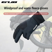 GUB Cycling Gloves Road Bike MTB Windproof Fleece Gloves Microfiber Material Sensitive Touch Screen