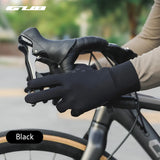 Long Finger Cycling Gloves Padded Warm High Stretch Fabric Road Bike Mountain Bike Winter Warm Gloves Bicycle Equipment