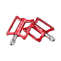 GUB GC020 Bike Pedal Aluminium Flat Platform Pedals Chrome Axle 9/16" MTB Road Bike BMX DU Bearing Pedals Bicycle Parts 275g