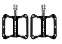 GUB GC020 Bike Pedal Aluminium Flat Platform Pedals Chrome Axle 9/16" MTB Road Bike BMX DU Bearing Pedals Bicycle Parts 275g