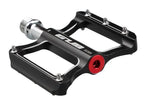 GUB GC020 Bike Pedal Aluminium Flat Platform Pedals Chrome Axle 9/16" MTB Road Bike BMX DU Bearing Pedals Bicycle Parts 275g