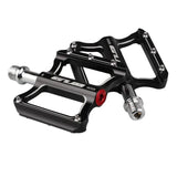 GUB GC020 Bike Pedal Aluminium Flat Platform Pedals Chrome Axle 9/16" MTB Road Bike BMX DU Bearing Pedals Bicycle Parts 275g