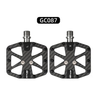 GUB GC086/GC087 Bicycle Carbon Fiber Triple Bearing Pedals Road Bike MTB Wider Tread Pedals Lightweight Bicycle Components